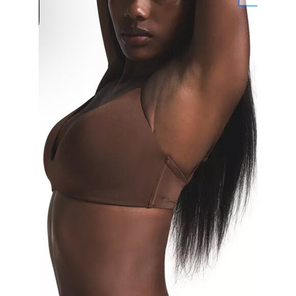 SKIMS Wireless Form T-Shirt Demi Bra in Cocoa Size 32DDD - Picture 3 of 9